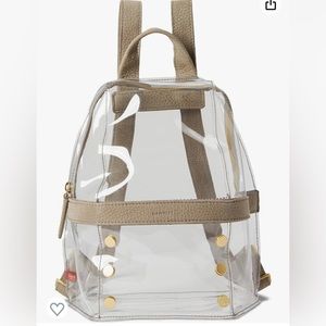 NWOT- Hammitt Hunter 2 Backpack Grey Natural/Brushed Gold One Size